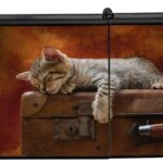 Mechero Lighter Impreso gatos durmiendo cachorro maleta